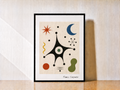 Abstract composition on a warm surface
